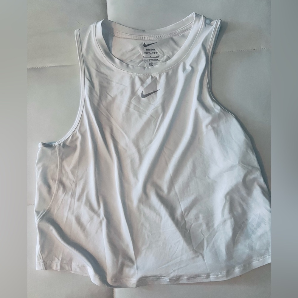 Nike Dri-FIT White Sleeveless Top